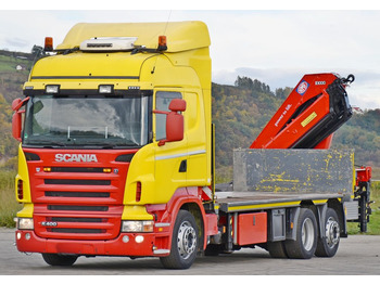 Φορτηγό με γερανό Scania R 400 Pritsche 6,50m +HMF 3000K4/FUNK*TOPZUSTAND: φωτογραφία 3