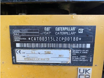 Ερπυστριοφόρος εκσκαφέας Cat 315 GC: φωτογραφία 5