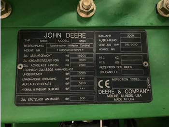 Θεριζοαλωνιστική μηχανή John Deere S690i: φωτογραφία 5