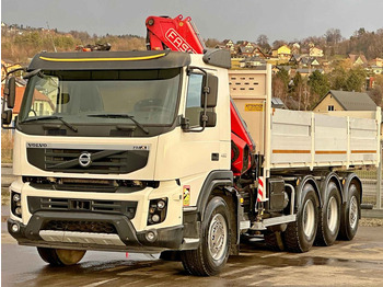 Φορτηγό με γερανό, Φορτηγό ανατρεπόμενο Volvo FMX 450 Kipper 6,50m*FASSI F215A.0.24 + FUNK*8x4: φωτογραφία 3