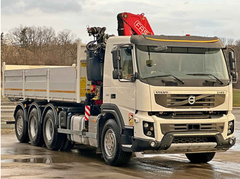 Φορτηγό με γερανό, Φορτηγό ανατρεπόμενο Volvo FMX 450 Kipper 6,50m*FASSI F215A.0.24 + FUNK*8x4: φωτογραφία 4