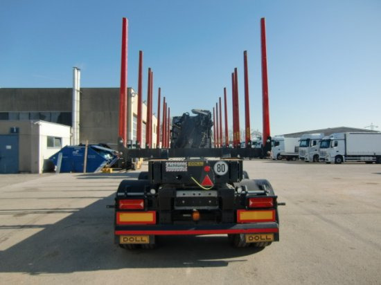 Φορτηγό ξυλείας, Φορτηγό με γερανό Mercedes-Benz Actros 3363 6x4 Holzkomplettzug+ Doll Auflieger BJ 2023: φωτογραφία 15