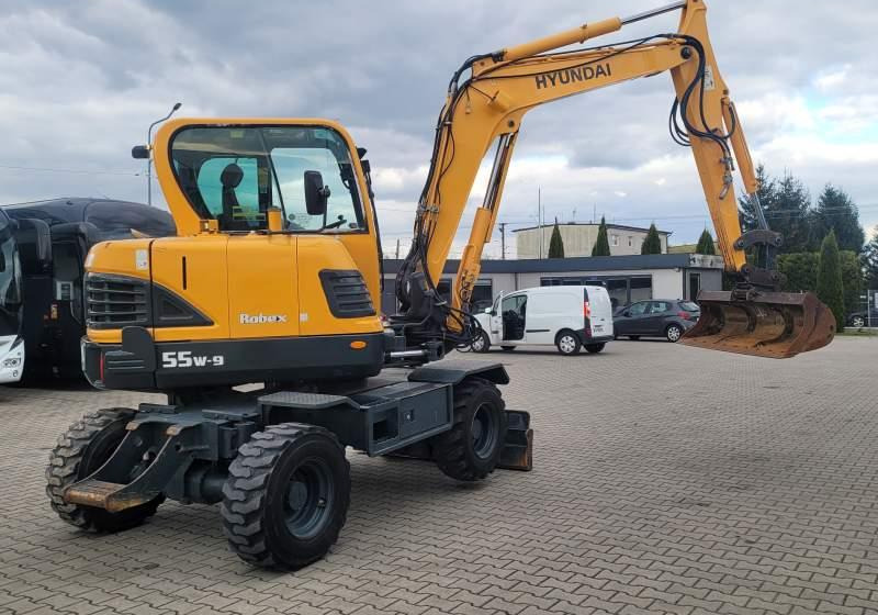 Τροχοφόρος εκσκαφέας Hyundai ROBEX 55W-9 EXCAVATOR / SPROWADZONY Z FRANCJI: φωτογραφία 13