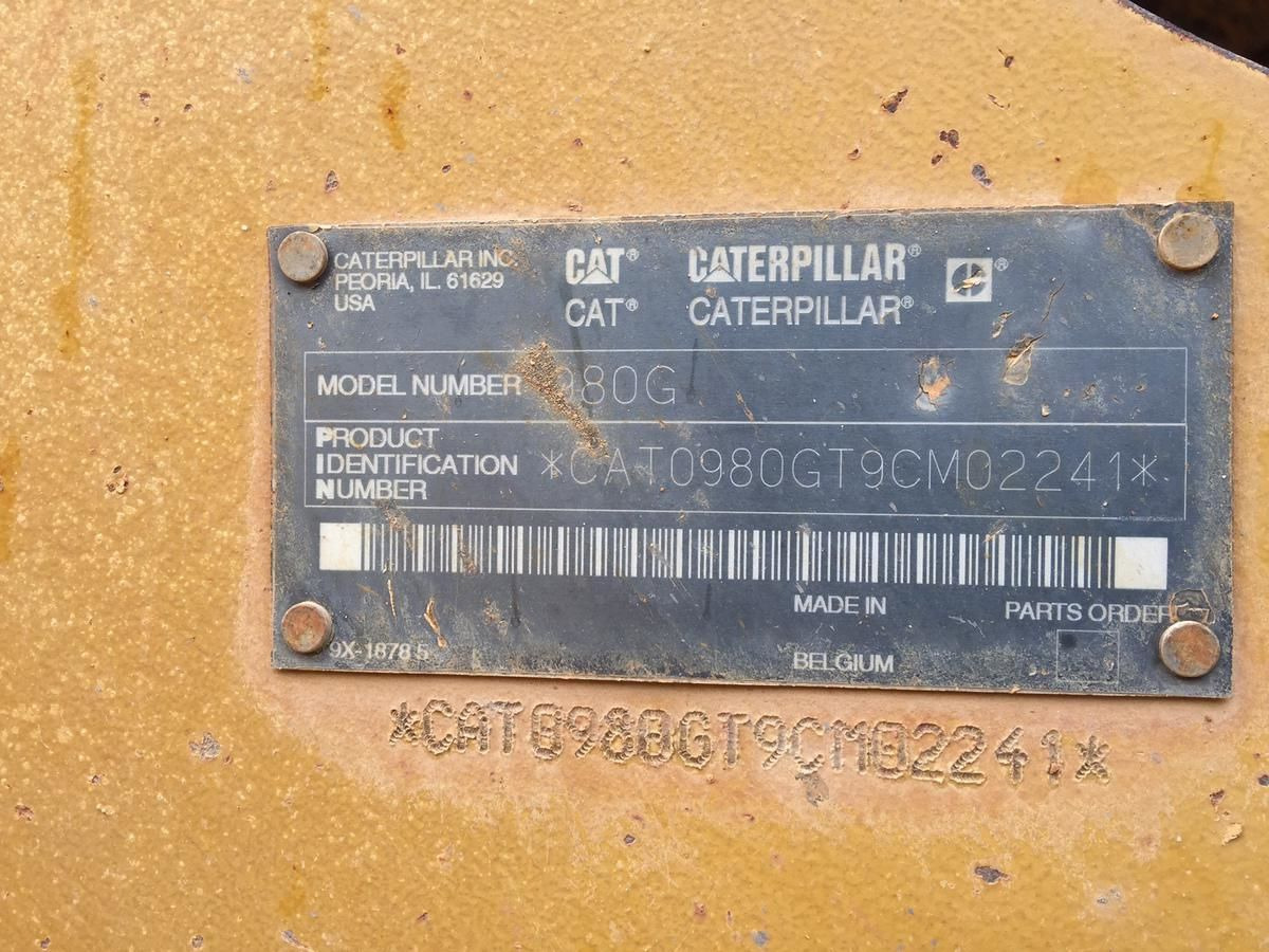 Ελαστιχοφόρος φορτωτής Caterpillar 980G: φωτογραφία 6