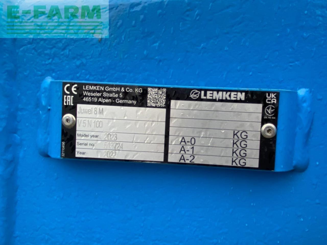 Άροτρο Lemken juwel 8 m v 5 n 100: φωτογραφία 11