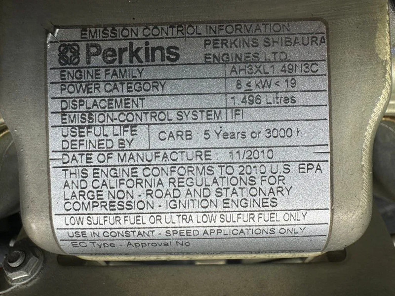 Βιομηχανική γεννήτρια Perkins 403D-15 Stamford 13.5 kVA generatorset: φωτογραφία 10