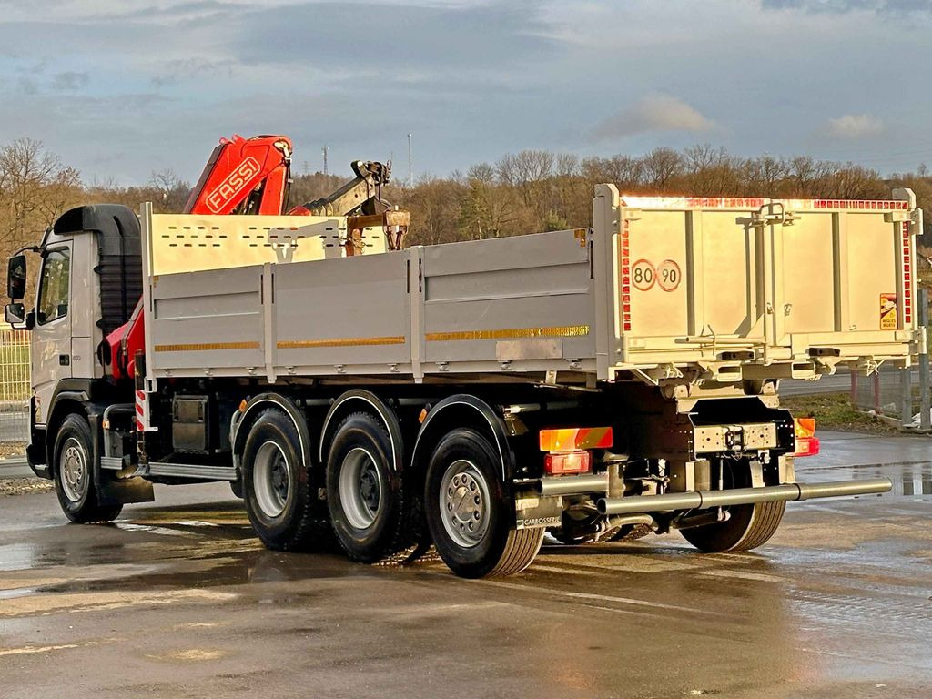 Φορτηγό με γερανό, Φορτηγό ανατρεπόμενο Volvo FMX 450 Kipper 6,50m*FASSI F215A.0.24 + FUNK*8x4: φωτογραφία 6