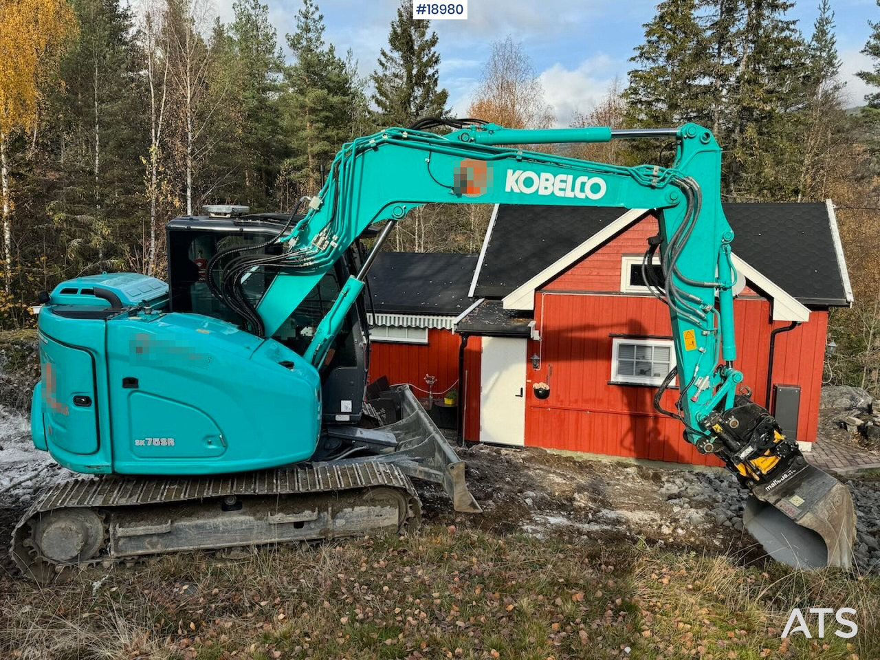 Εκσκαφέας Kobelco SK75SR-7: φωτογραφία 8