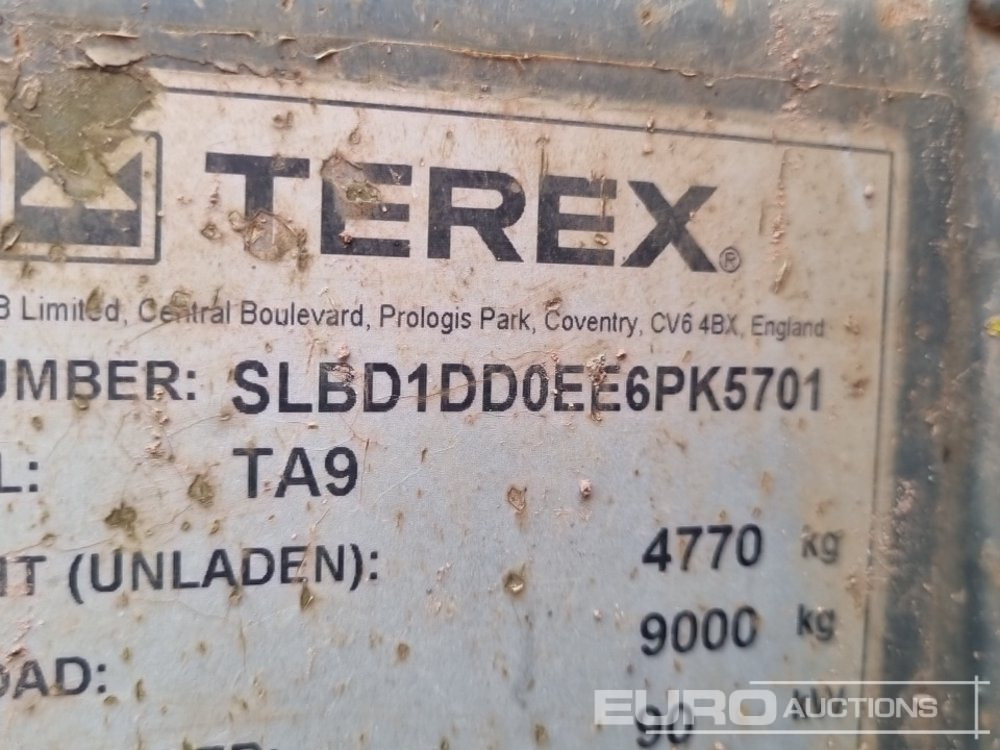 Μίνι ανατρεπόμενο 2014 Terex TA9: φωτογραφία 39